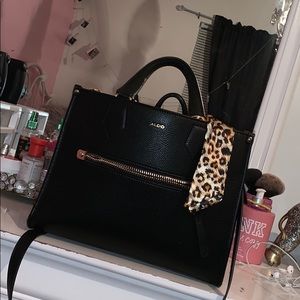 Black Leather ALDO bag